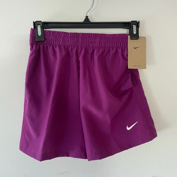 Nike Dri-Fit Kids Purple Athletic Running Hiking Shorts Sz S NWT - Picture 1 of 6
